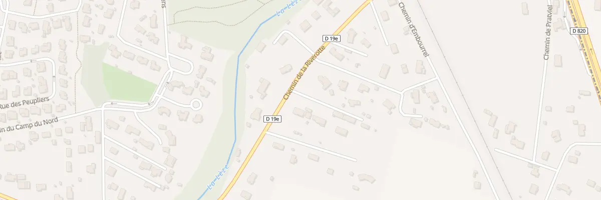 Plan du 428 Che de la Riverotte à Labarthe-sur-Lèze