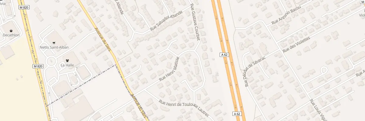 Plan du 13 Rue Matisse à Saint-Alban