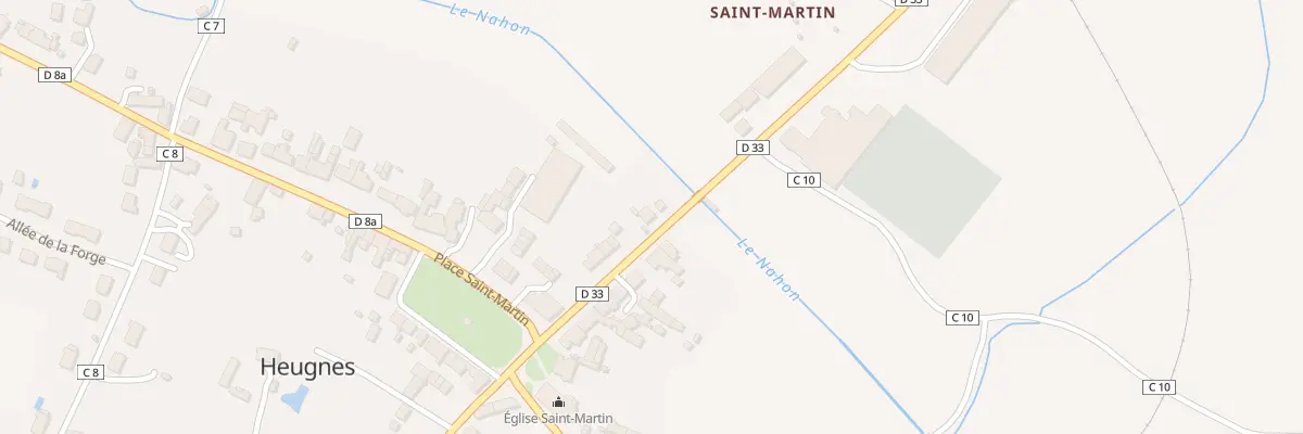 Plan du 8 Rue de la Gare à Heugnes