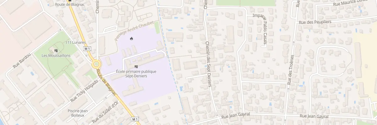 Plan du 23 Che des Sept Deniers à Toulouse