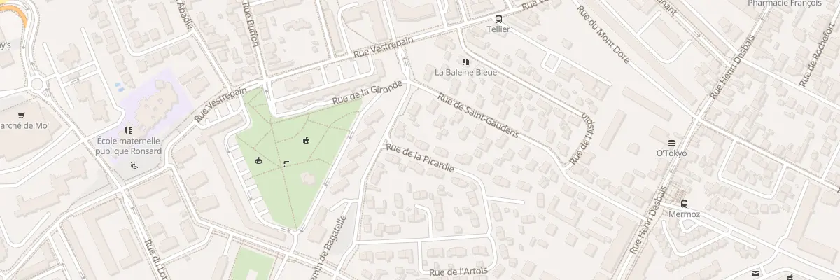 Plan du 1 Rue de Picardie à Toulouse