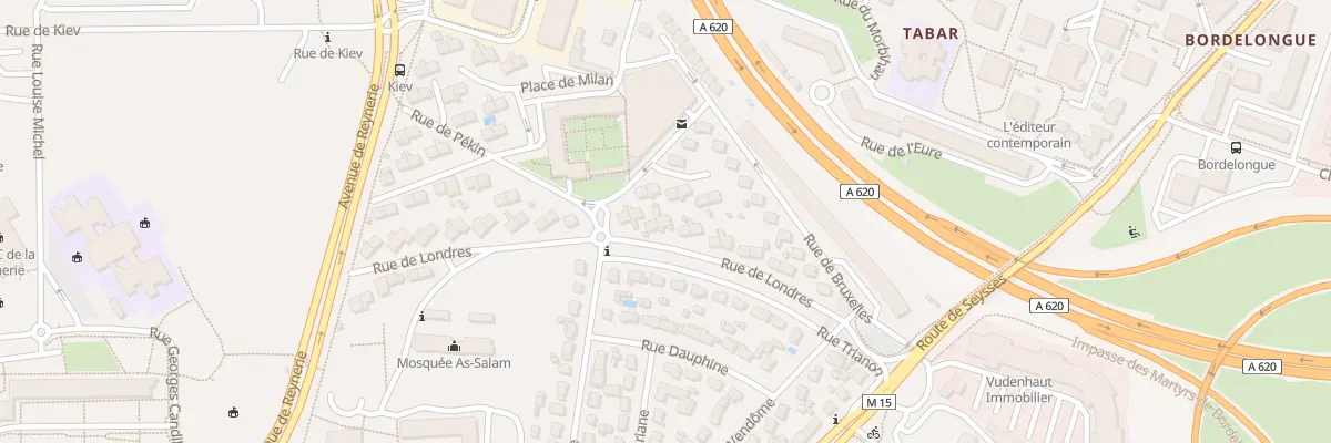 Plan du 20 Rue de Londres à Toulouse