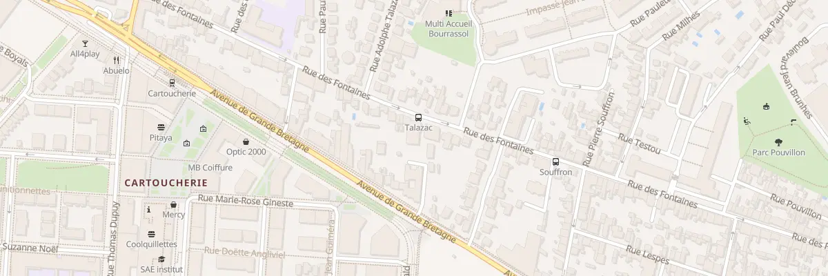 Plan du 217 Rue des Fontaines à Toulouse