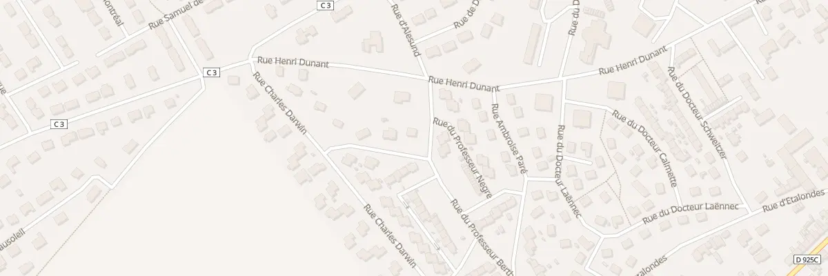 Plan du 2 Rue du Prof Ch Nicolle à Eu