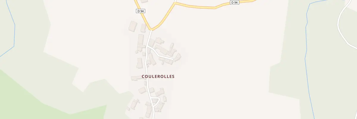 Plan du 5235 Coulerolles à Folles