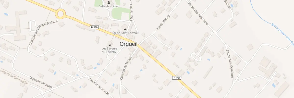 Plan du 455 Rue Grand Rue à Orgueil