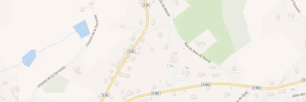 Plan du 16B Rte de Benayes à Lubersac