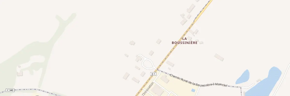 Plan du 15 La Boussiniere à Roussines