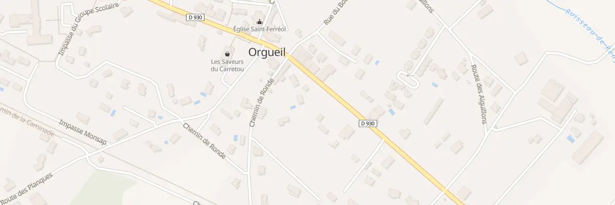 Plan du 522 Rue Grand Rue à Orgueil