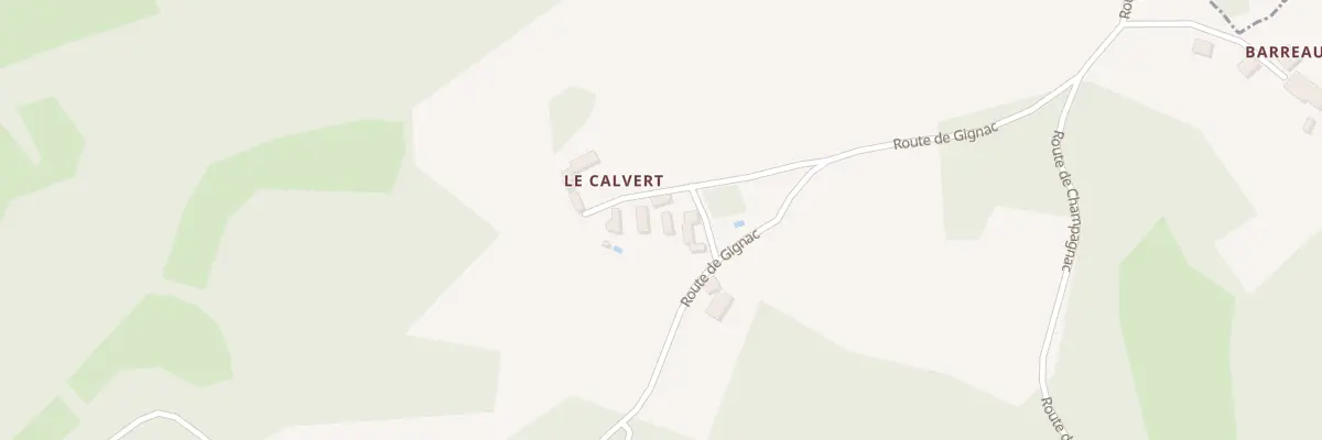 Plan du 77 La Calvert à Borrèze