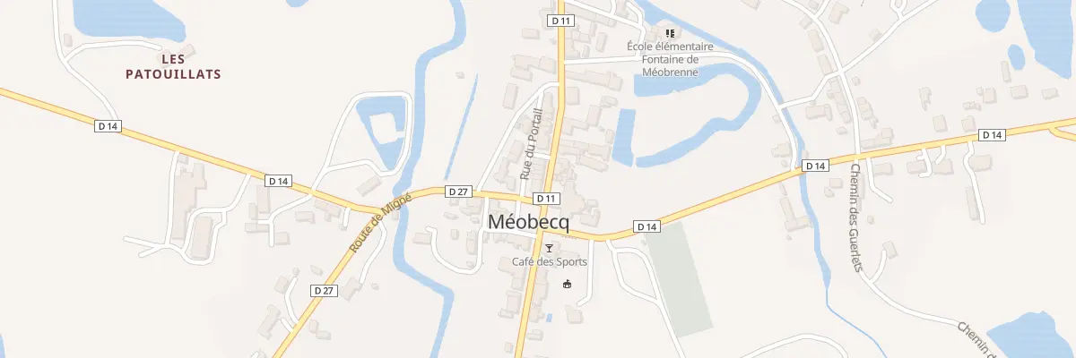 Plan du 3 Rte de Buzancais à Méobecq