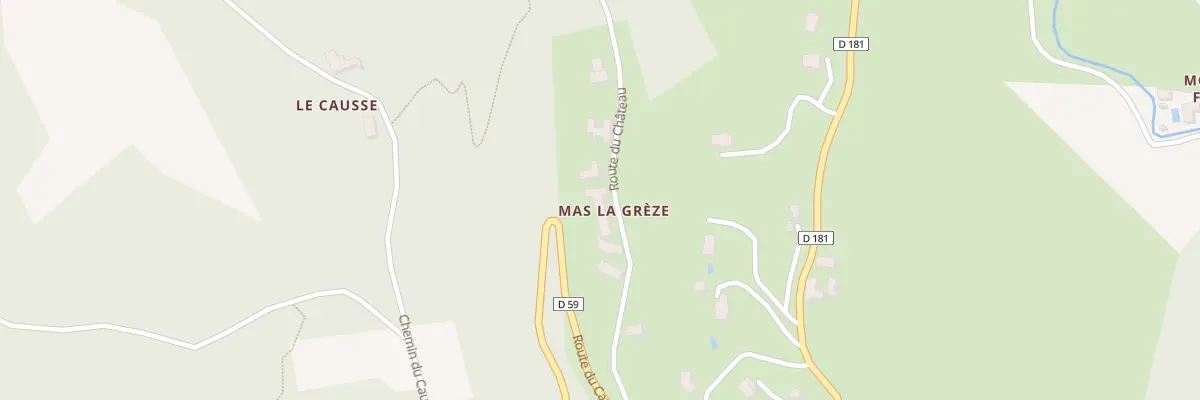 Plan du 5089 Mas La Grese à Saint-Cernin-de-Larche