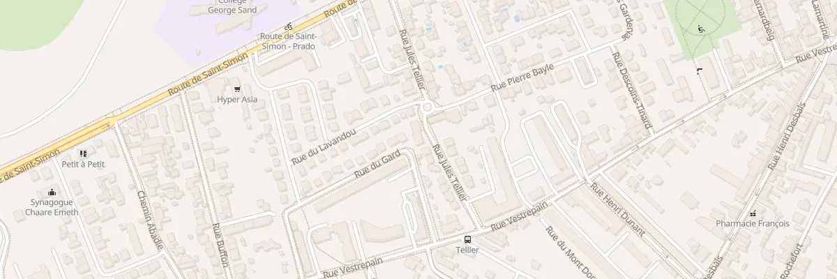 Plan du 19 Rue Jules Tellier à Toulouse