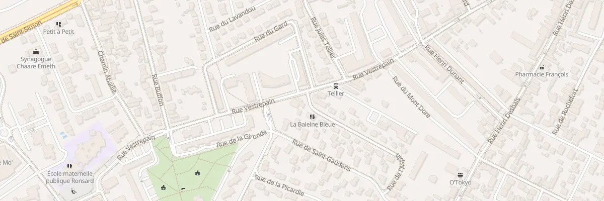 Plan du 22 Rue Vestrepain à Toulouse