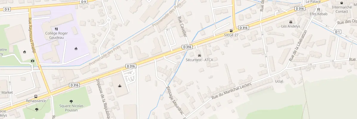 Plan du 31 Av de la République aux Andelys