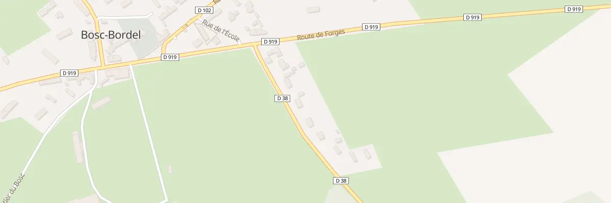 Plan du 106 Rte d’Hucleu à Bosc-Bordel