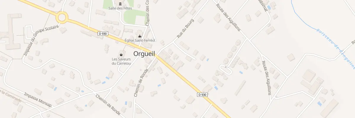 Plan du 483 Grand Rue à Orgueil