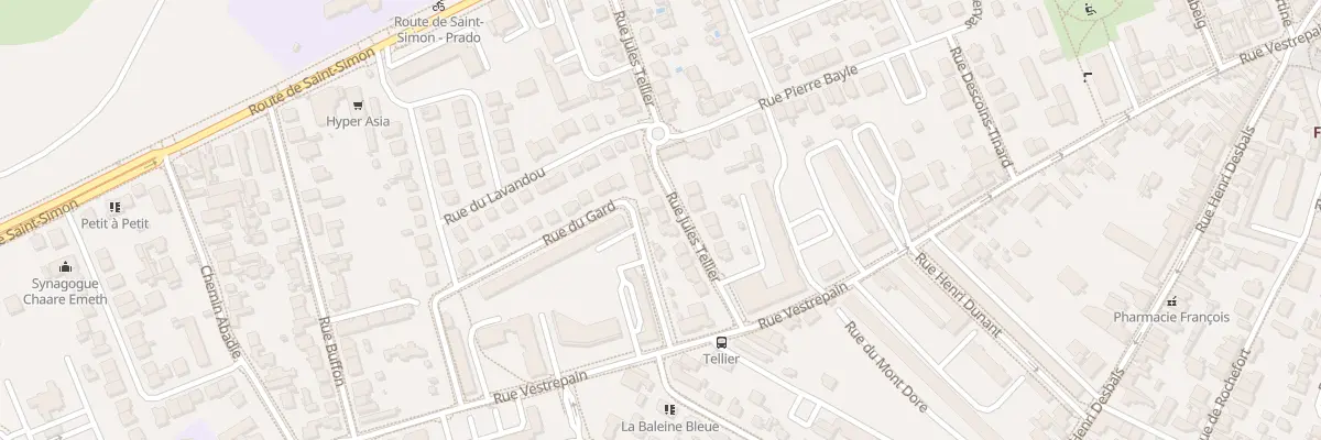 Plan du 11 Rue Jules Tellier à Toulouse