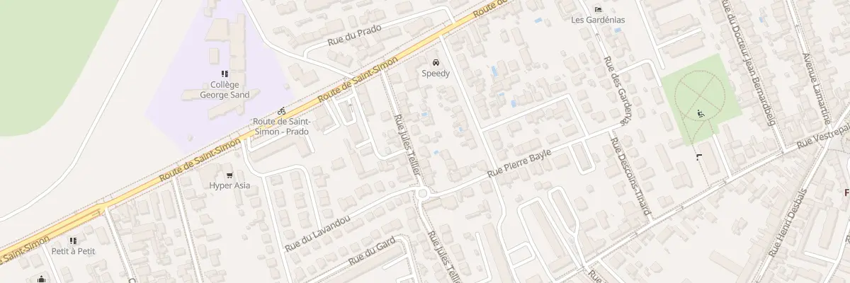 Plan du 24 Rue Jules Tellier à Toulouse