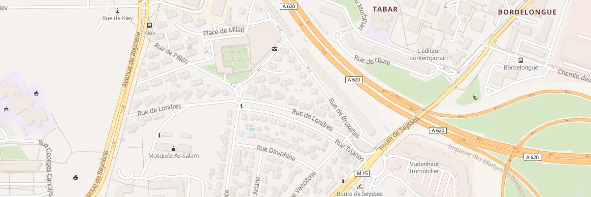 Plan du 12 Rue de Londres à Toulouse