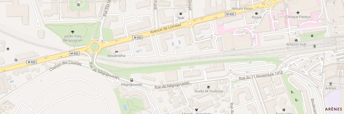 Plan du 89 Av de Lombez à Toulouse