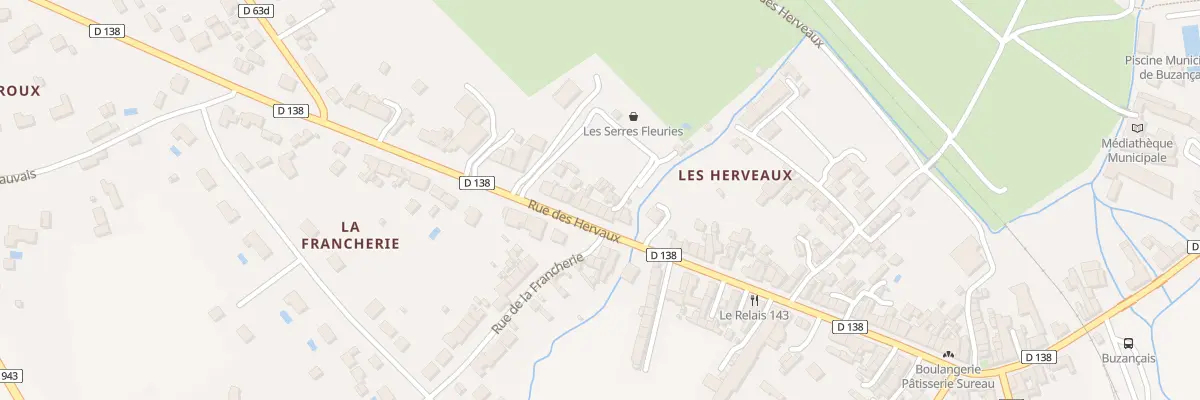 Plan du 127 Rue des Hervaux à Buzançais