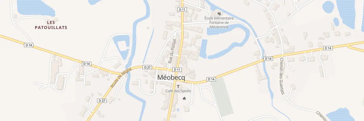 Plan du 2 Rte de Buzancais à Méobecq