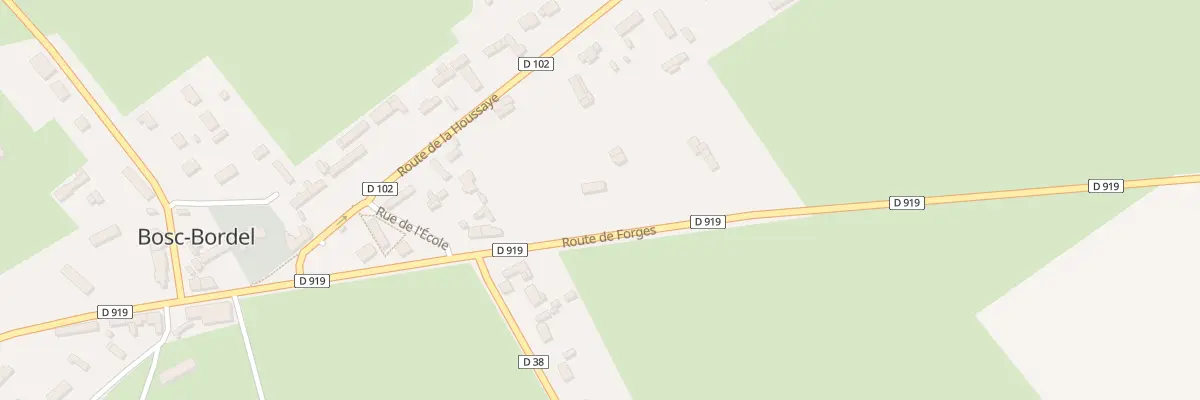 Plan du 746 Rte de Forges Les Eaux à Bosc-Bordel