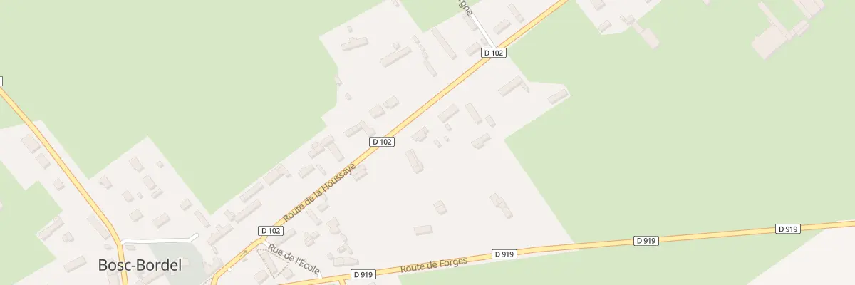 Plan du 215 Rte de la Houssaye à Bosc-Bordel