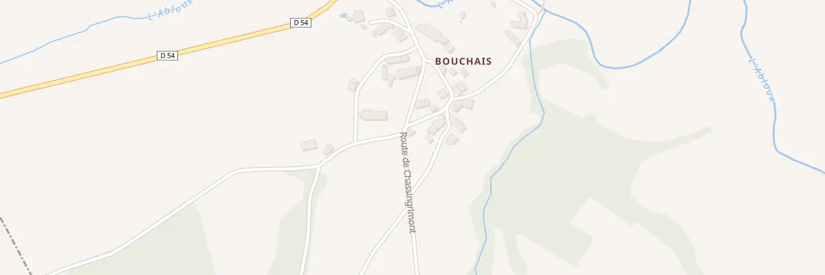 Plan du 18 Bouchais à Chazelet