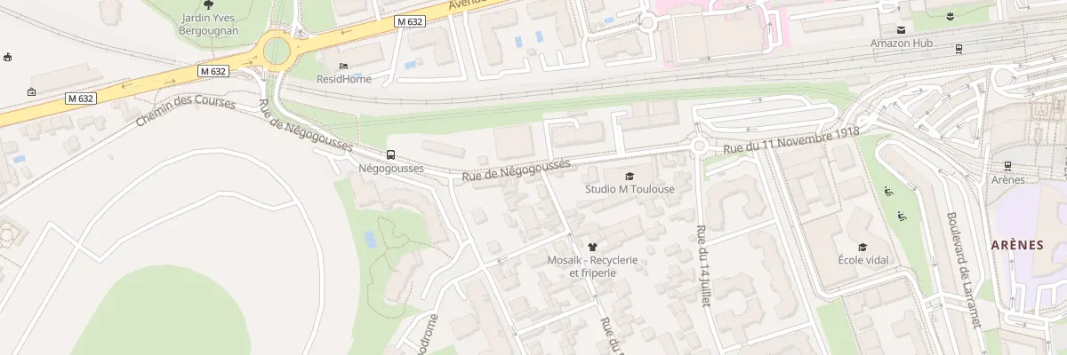 Plan du 59 Rue du Pech à Toulouse