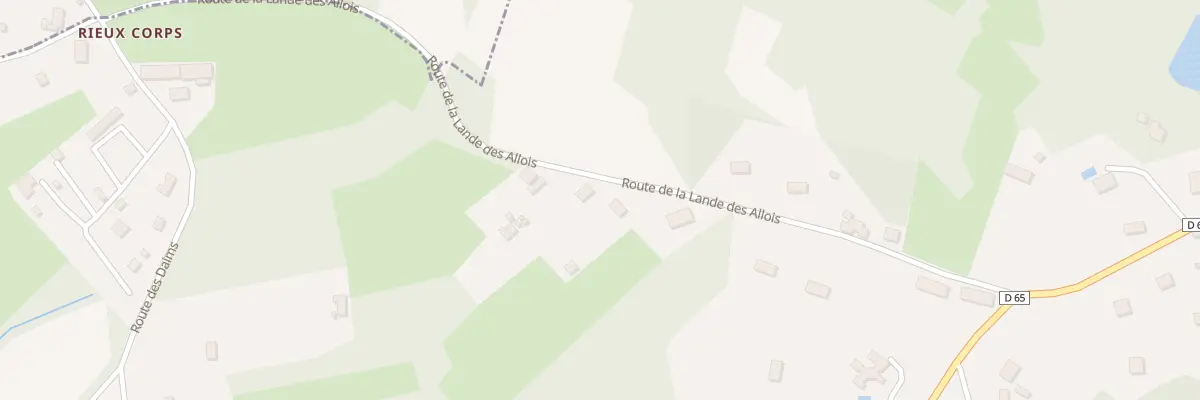 Plan du 29 Rte de la Lande des Allois à La Geneytouse