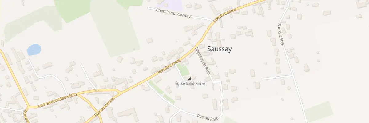 Plan du 1 Pl de l’Église à Saussay