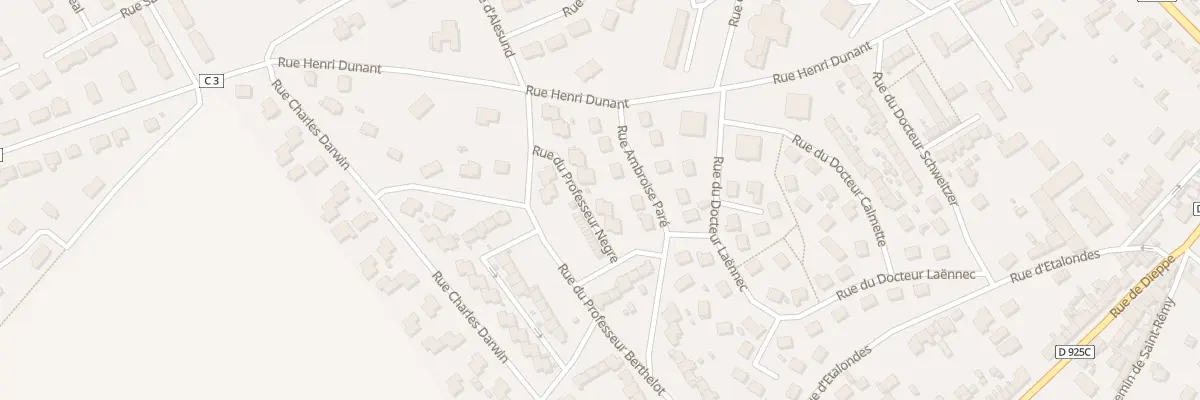 Plan du 9005 Rue du Prof Negre à Eu
