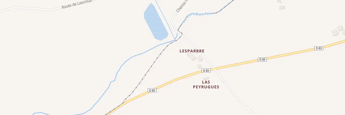 Plan du 5004 Las Peyrugues à Montfermier