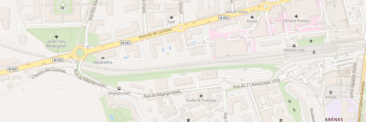 Plan du 85 Av de Lombez à Toulouse