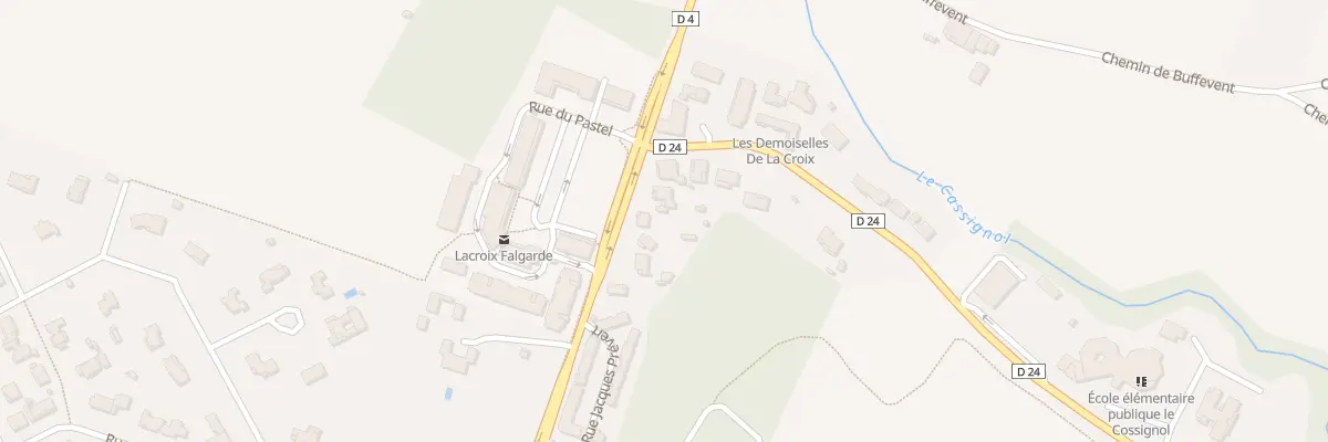 Plan du 58 Av des Pyrénées à Lacroix-Falgarde