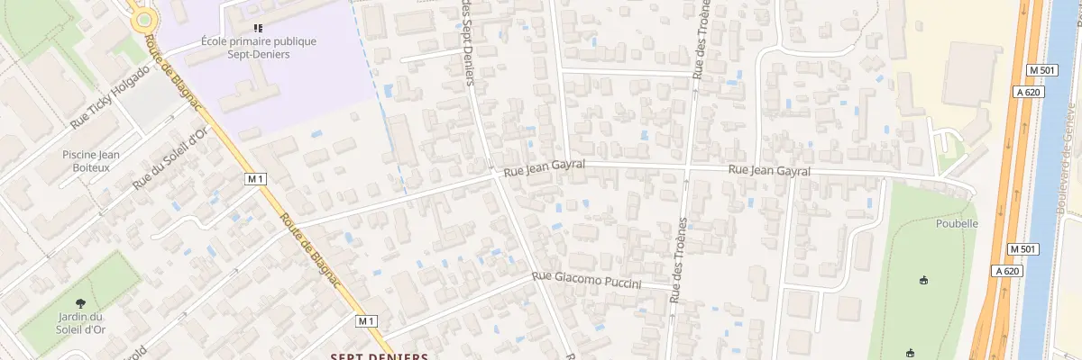 Plan du 30 Rue Jean Gayral à Toulouse