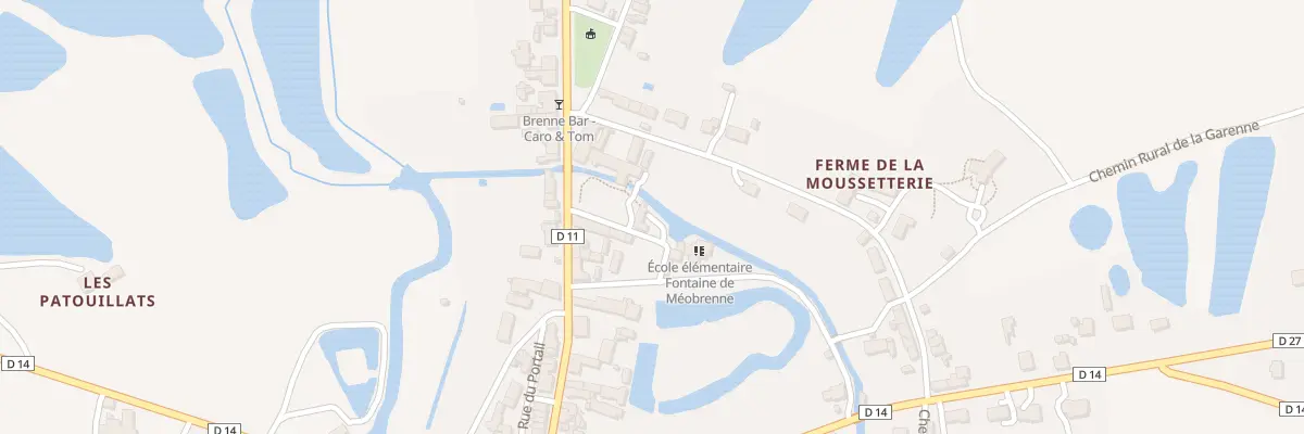 Plan du Bourg à Méobecq