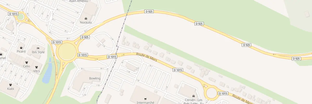 Plan du 90 Rte de Mers à Eu