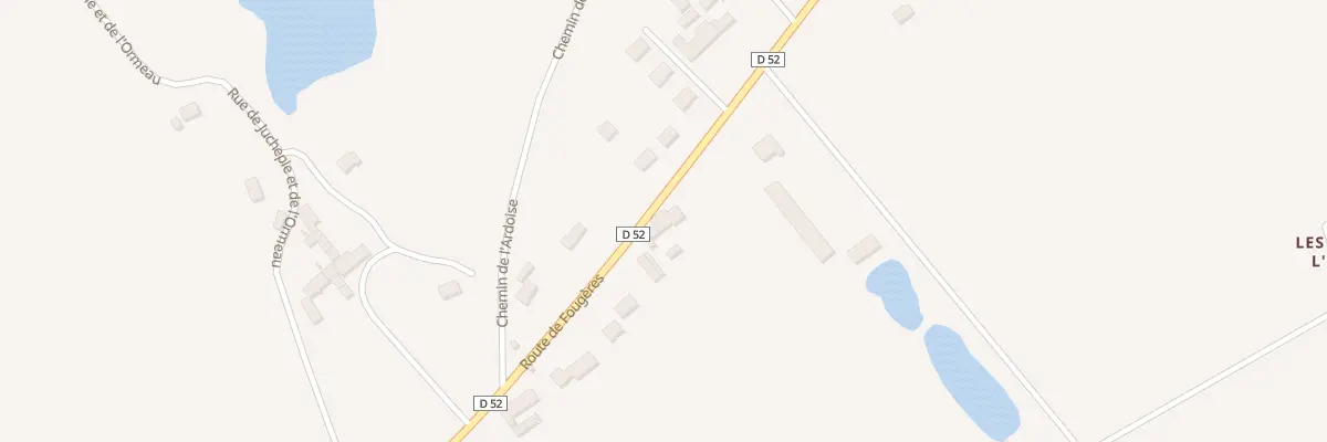 Plan du 30 Rte de Fougères à Cormeray
