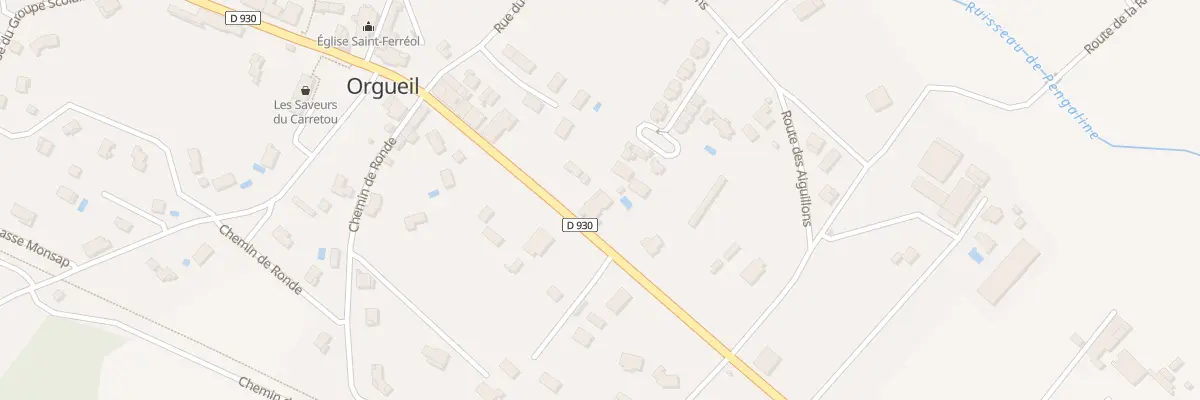 Plan du 617 Grand Rue à Orgueil