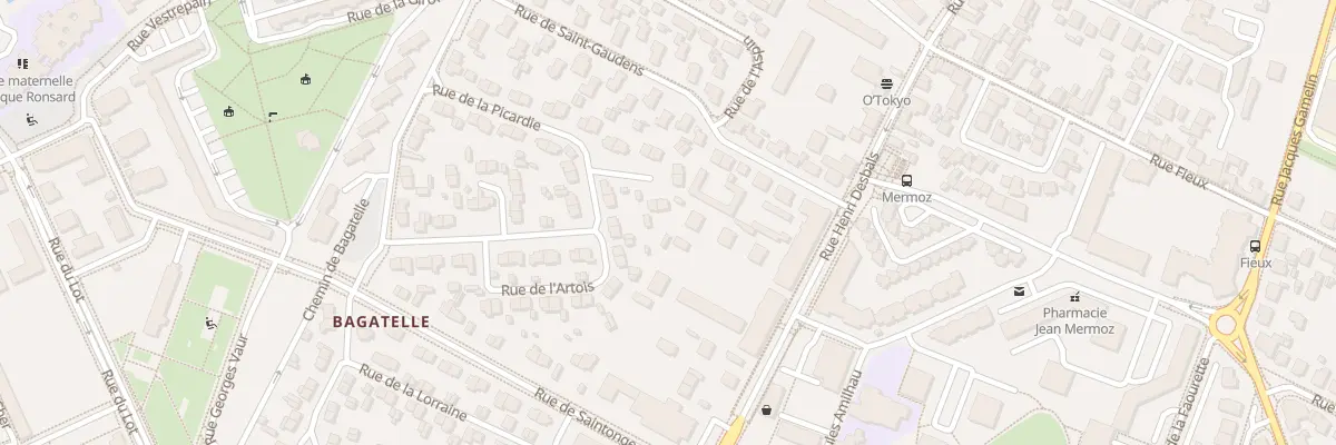 Plan du 4 Imp de l’Angoumois à Toulouse