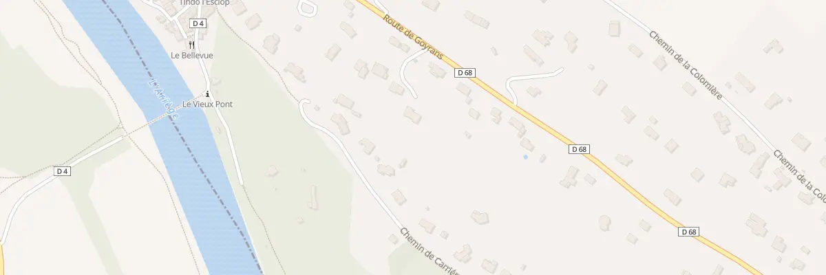 Plan du 42 Che de la Carriérette à Lacroix-Falgarde