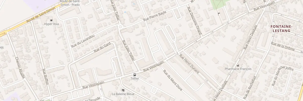 Plan du 33 Rue Vestrepain à Toulouse