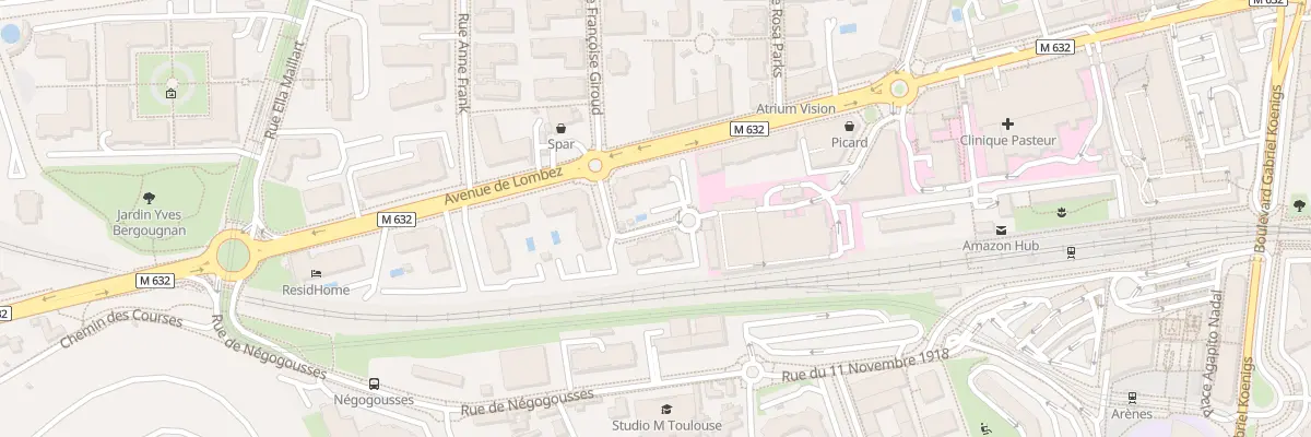Plan du 83 Av de Lombez à Toulouse