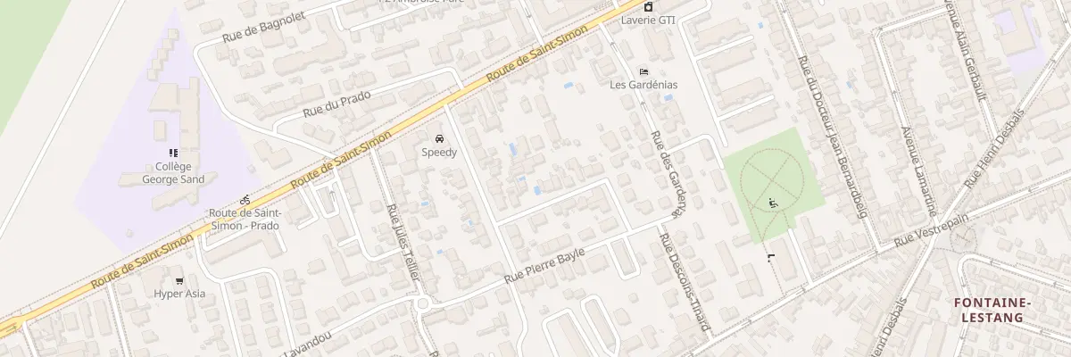 Plan du 34 Rue Descoins Tinard à Toulouse