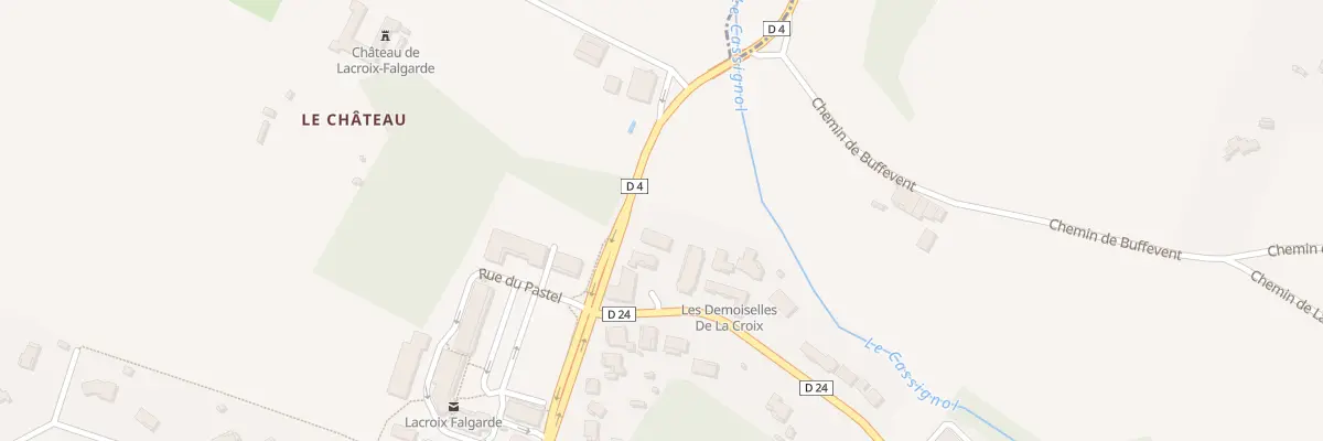 Plan de Av de Falgarde à Lacroix-Falgarde
