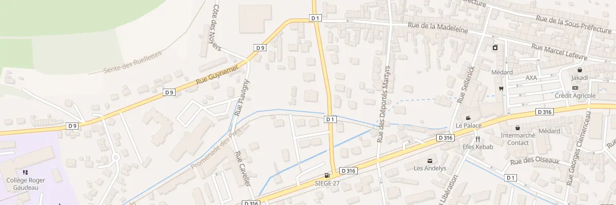 Plan du 7 Rue Jacques Ibert aux Andelys