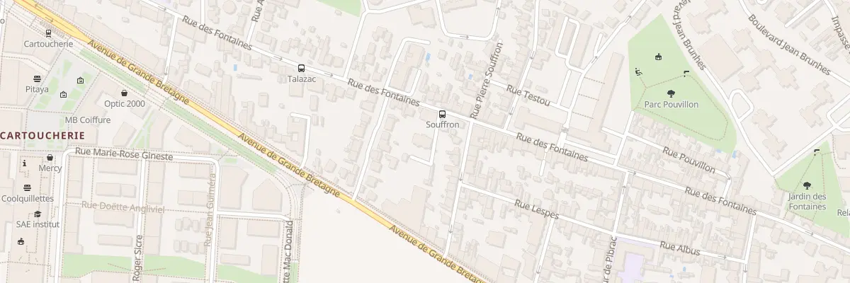 Plan du 197 Rue des Fontaines à Toulouse